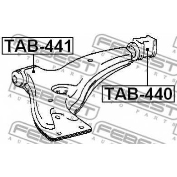 Подвеска рычага независимой подвески колеса FEBEST TAB-440