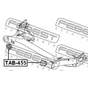 Втулка балки моста FEBEST TAB-455