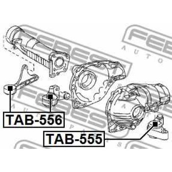 Опора, дифференциал FEBEST TAB-555