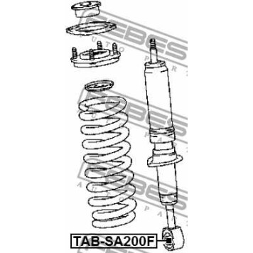 Втулка, амортизатор FEBEST TAB-SA200F-1