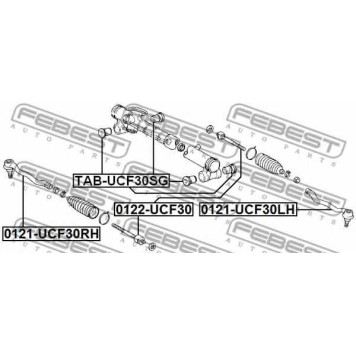 Подвеска рулевого управления FEBEST TAB-UCF30SG-1