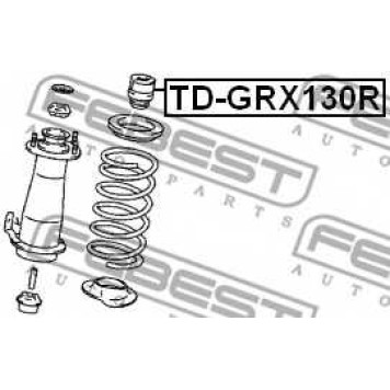 Амортизатор задний для TOYOTA CROWN(AWS21#,GRS20#,GRS21#), MARK X(GRX12#,GRX13#) <b>FEBEST TD-GRX130R</b>-1