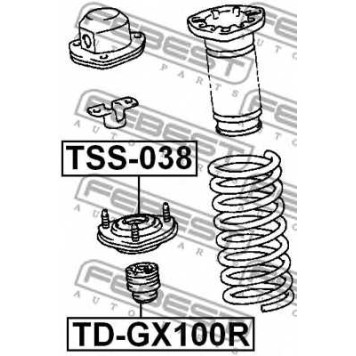 Амортизатор задний <b>FEBEST TD-GX100R</b>