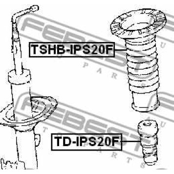 Амортизатор передний для TOYOTA AVENSIS(#ACM2#,#CLM2#), NOAH/VOXY(#AZR6#) <b>FEBEST TD-IPS20F</b>-1