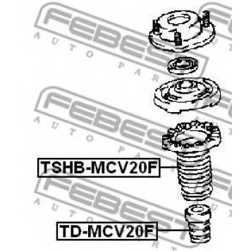 Амортизатор передний для LEXUS ES / TOYOTA AVALON, CAMRY SOLARA, CAMRY, SIENNA, WINDOM <b>FEBEST TD-MCV20F</b>
