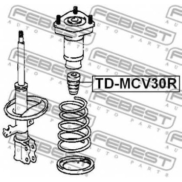 Амортизатор задний для LEXUS ES / TOYOTA AURION, AVALON, CAMRY SOLARA, CAMRY, WINDOM <b>FEBEST TD-MCV30R</b>