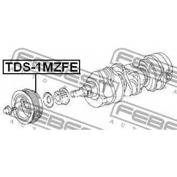 Ременный шкив коленвала FEBEST TDS-1MZFE