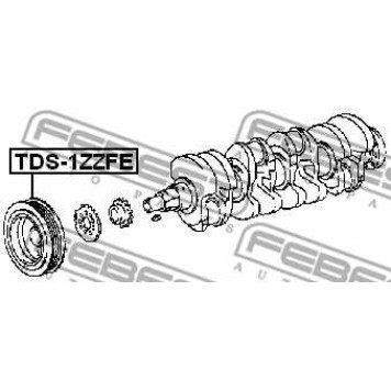 Ременный шкив коленвала FEBEST TDS-1ZZFE-1