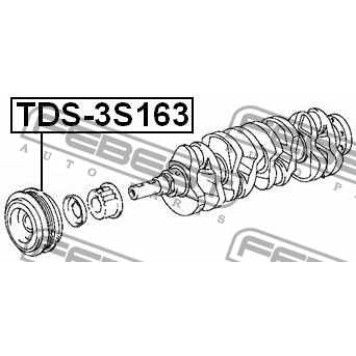 Ременный шкив коленвала FEBEST TDS-3S163-2