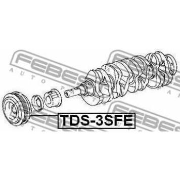 Ременный шкив коленвала FEBEST TDS-3SFE