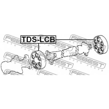 Амортизатор карданного вала для TOYOTA PREVIA(TCR1#,TCR2#) <b>FEBEST TDS-LCB</b>