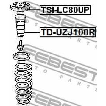 Амортизатор задний для TOYOTA LAND CRUISER 100(FZJ1#,UZJ1#), LAND CRUISER 80(#J8#) <b>FEBEST TD-UZJ100R</b>
