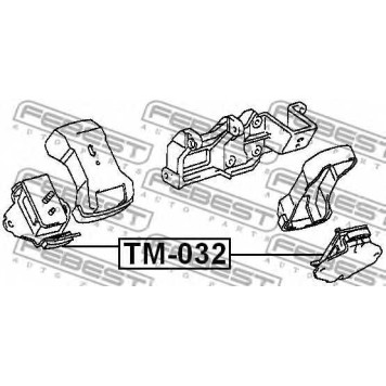 Подвеска двигателя FEBEST TM-032-1
