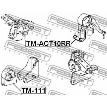 Подвеска двигателя FEBEST TM-ACT10RR-1