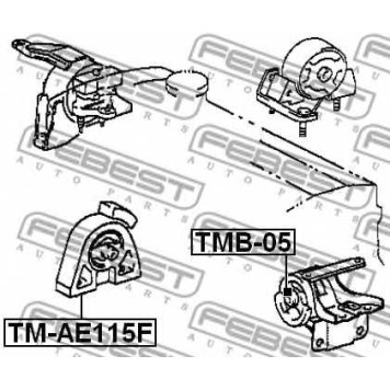 Подвеска двигателя FEBEST TM-AE115F-1