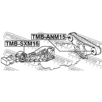 Опора, дифференциал FEBEST TMB-ANM15