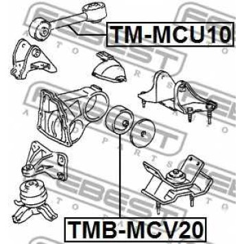 Подвеска двигателя FEBEST TMB-MCV20-1