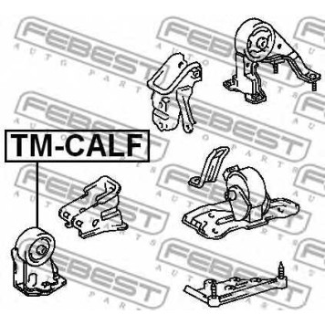 Подвеска двигателя FEBEST TM-CALF-1