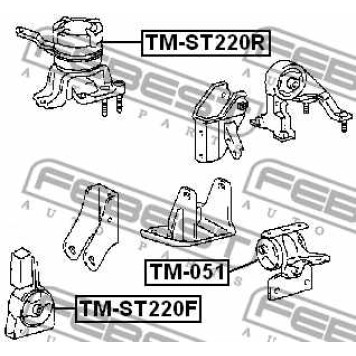 Подвеска двигателя FEBEST TM-ST220F-1