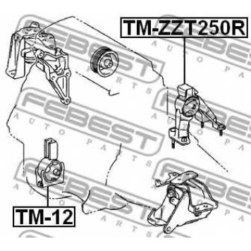 Подвеска двигателя FEBEST TM-ZZT250R