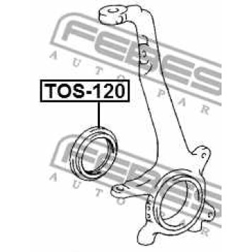 Уплотнительное кольцо приводного вала FEBEST TOS-120-2