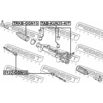 Пыльник рулевого управления FEBEST TRKB-GGN15-1