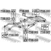 Втулка балки моста FEBEST TSB-080