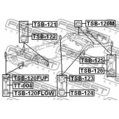 Втулка балки моста FEBEST TSB-123