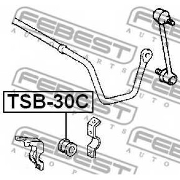 Опора стабилизатора FEBEST TSB-30C