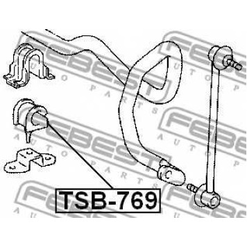 Опора стабилизатора FEBEST TSB-769-1