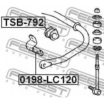 Опора стабилизатора FEBEST TSB-792-1