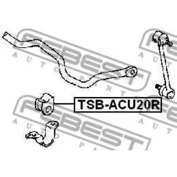 Опора стабилизатора FEBEST TSB-ACU20R-1