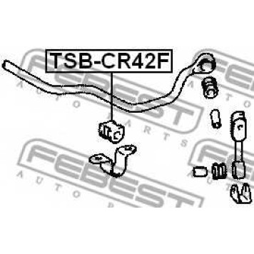 Опора стабилизатора FEBEST TSB-CR42F