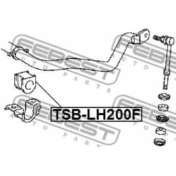 Опора стабилизатора FEBEST TSB-LH200F-1