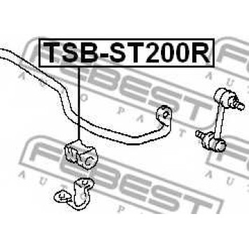 Опора стабилизатора FEBEST TSB-ST200R