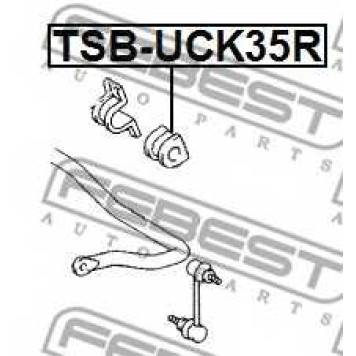 Опора стабилизатора FEBEST TSB-UCK35R-1
