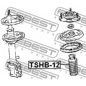 Пыльник амортизатора FEBEST TSHB-12