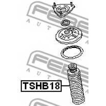 Пыльник амортизатора FEBEST TSHB18