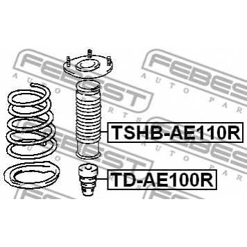 Пыльник амортизатора FEBEST TSHB-AE110R