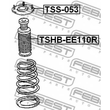 Пыльник амортизатора FEBEST TSHB-EE110R
