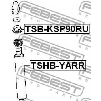 Пыльник амортизатора FEBEST TSHB-YARR