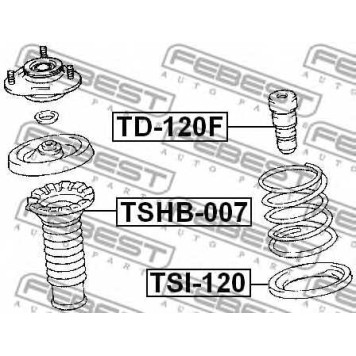 Тарелка пружины FEBEST TSI-120-1