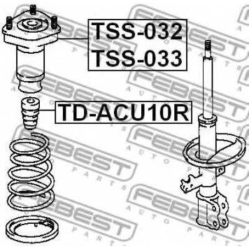 Подвеска амортизатора FEBEST TSS-033