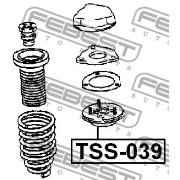 Опора переднего амортизатора FEBEST TSS-039-1