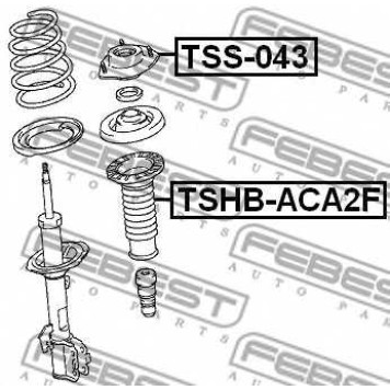 Подвеска амортизатора FEBEST TSS-043-1
