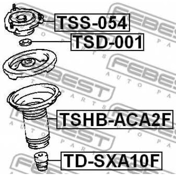 Подвеска амортизатора FEBEST TSS-054
