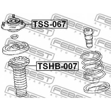 Подвеска амортизатора FEBEST TSS-067