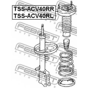 Подвеска амортизатора FEBEST TSS-ACV40RL