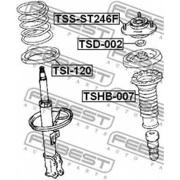 Подвеска амортизатора FEBEST TSS-ST246F-1