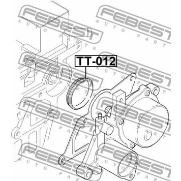 Кольцо уплотн вакуум насоса FORD TRANSIT TT9 2006-2013 <b>FEBEST TT-012</b>-1